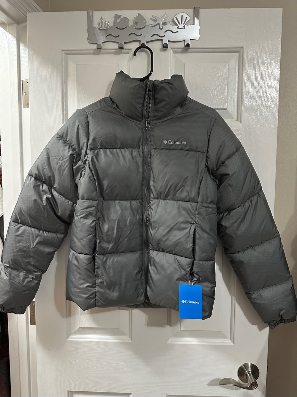 Columbia Charcoal Quilted Puffer Jacket